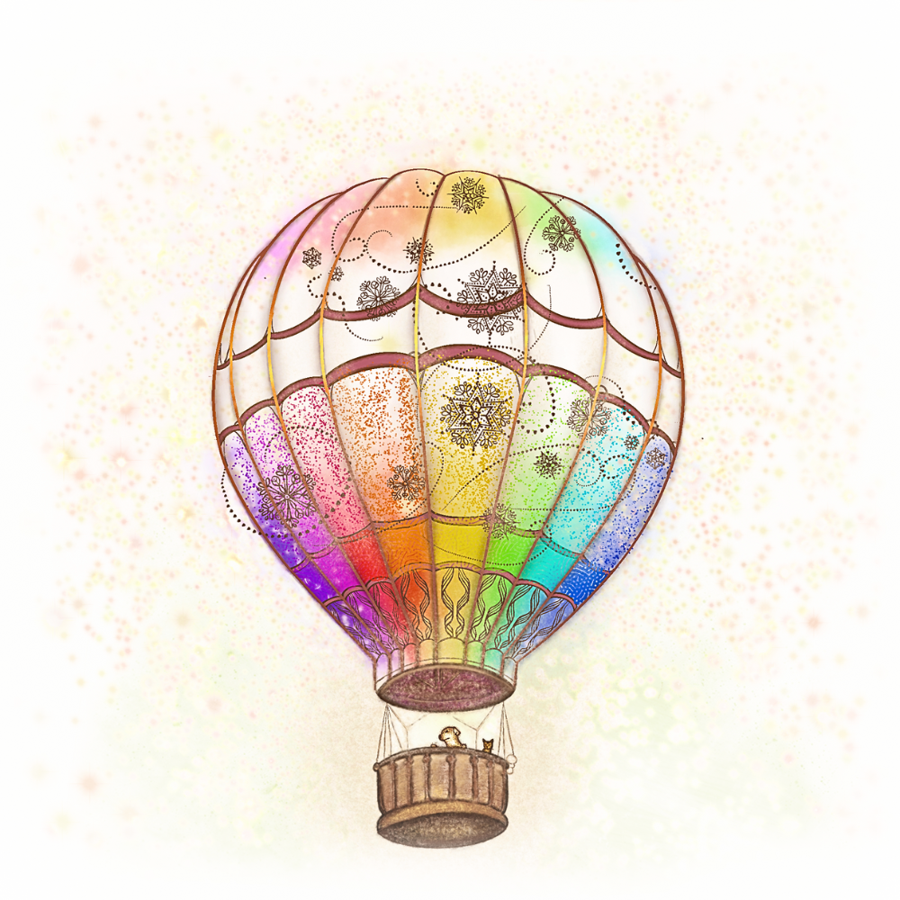 🎈 Rainbow-Karte „Reise über den Regenbogen“ – 25er-Pack inkl. Kuverts